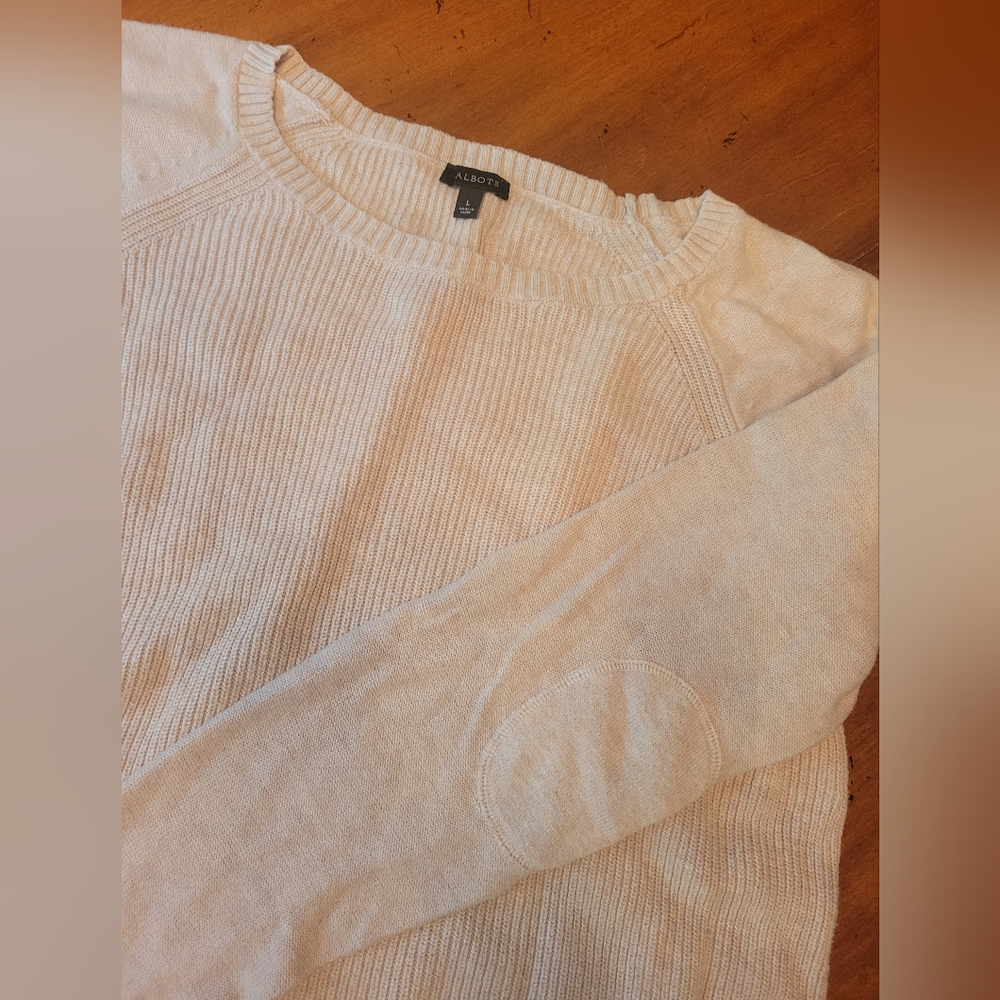 Talbots Oatmeal Crewneck Sweater - Large